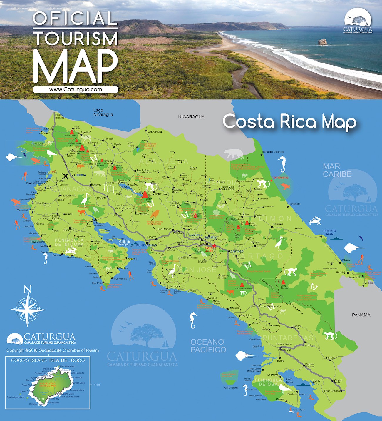 Map of CostaRica Caturgua 2018
